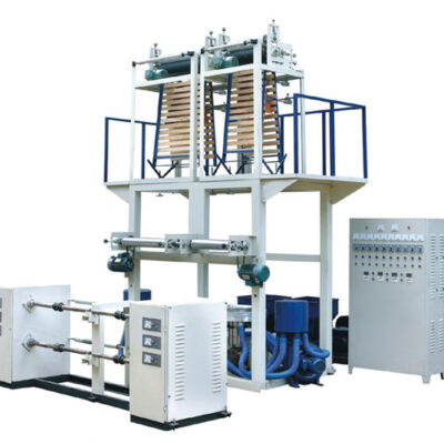 Single Screw Double Die Dead Biodegradable Film Blowing Machine
