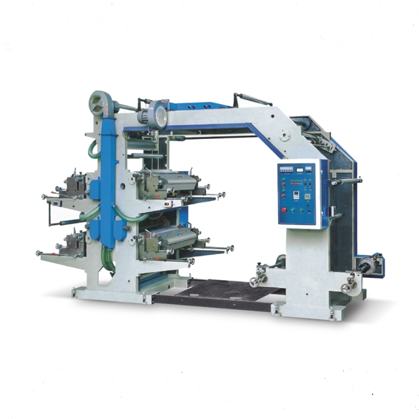 4 Four Color Flexo Printing Machine Stack Type Economic