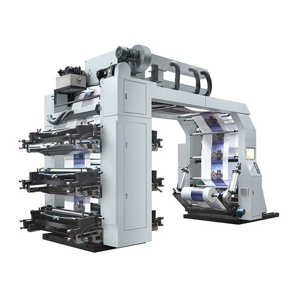 6 Six Color Flexo Printing Machine Price Stack Type High Speed